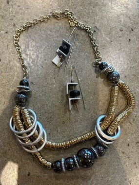 Statement Necklace & Matching Earrings Set | From Italy